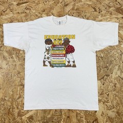 Vintage 90s Black History Education Caricature Single Stitch White Shirt SZ XL