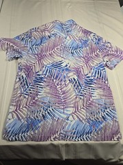 Tommy Bahama Mens Silk Blend Hawaiian Camp Shirt Large Short Sleeve Island Zone