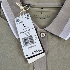 Adidas Ultimate365 Tour Twistknit Pique Polo Shirt Putty Beige Large Golf