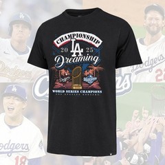 HOT! Los Angeles Dodgers ’47 2025 World Series Champions Dreaming Franklin