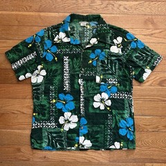 Vintage 60s 70s Kings Road Sears Hawaiian Short Sleeve Button Up Shirt XL