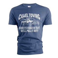 Men’s Funny Camel towing T-shirt double meaning innapropriate tee shirt