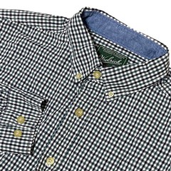 Woolrich Navy Gingham Button Down Long Sleeve Shirt Outdoor Gorpcore Men’s Large