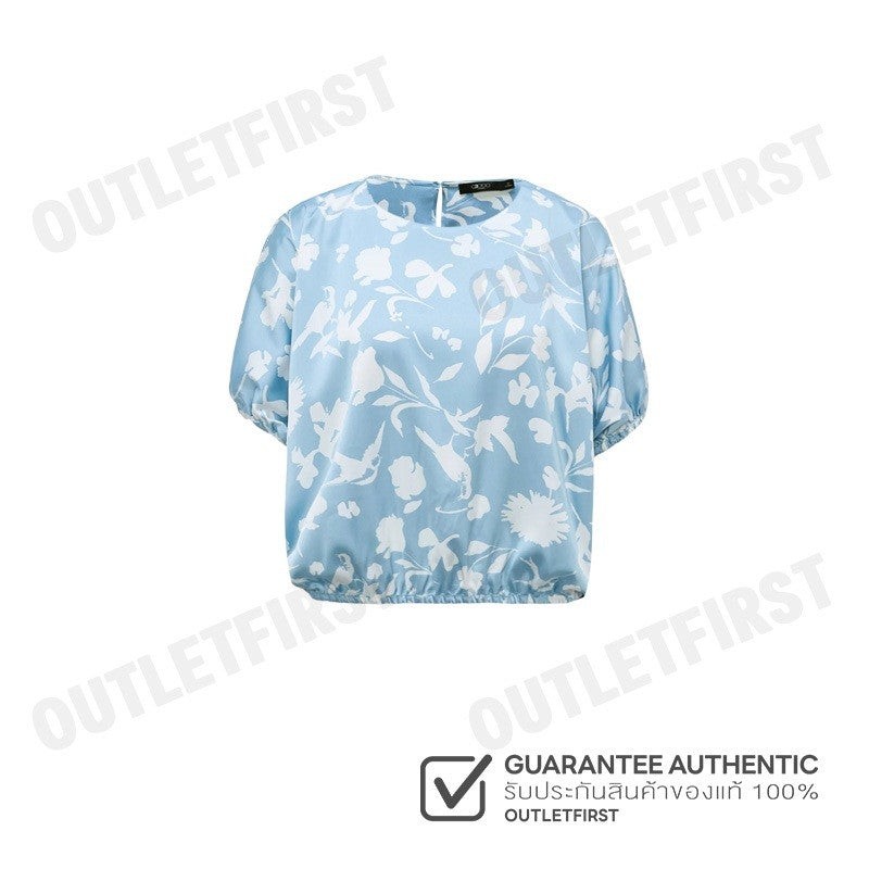 G2000 WOMEN CLOTHING COLLARLESS BLOUSE LOOSE FIT COLOR BLUE CODE: 41241670 71