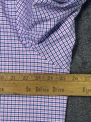 Ralph Lauren Men’s XL Red Pink Blue CheckButton Down Long Sleeve Flesh Pony