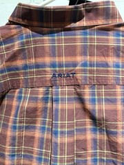 Ariat Pro Series Multi Colored Plaid Flannel Long Sleeve Shirt | Size Large L