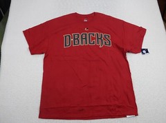 Majestic Men’s T Shirt Size XL Arizona Diamond Backs MLB Red Crew Neck Cotton