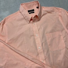 Lauren Ralph Lauren Button Down Shirt Mens 16 34/35 Regular Fit Stretch Gingham