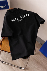 Milano Italy T-Shirt Minimalist Milan Travel City Graphic Tee Unisex Streetwear