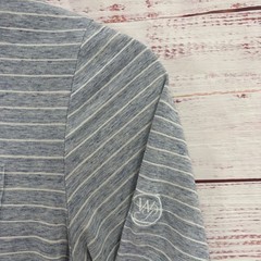 Johnnie-O Polo Shirt Mens Size Large Hanging Out Stripe Short Sleeve Pocket Golf