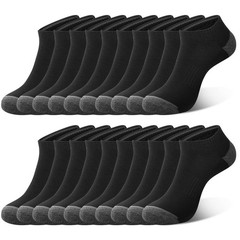10 PCS Mens Ankle Low Cut Socks Athletic Cushion Casual Cotton Hosiery New