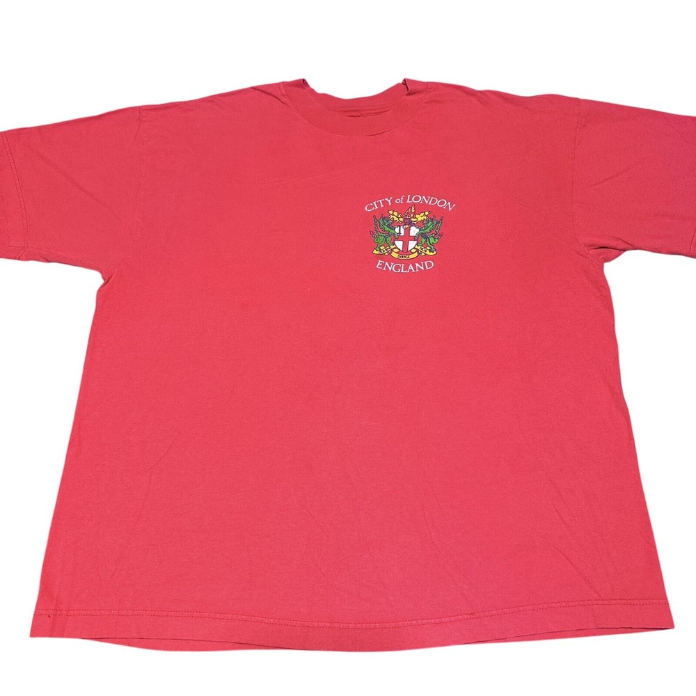 Vintage Coat of Arms of the City of London England Print T-Shirt Size XL