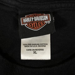 Harley-Davidson Shirt Mens XL Black Alaska Mt McKinley Denali Park Graphic Y2K