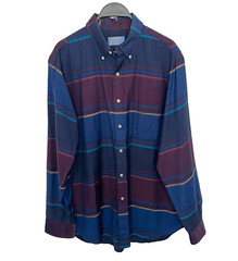 Vintage 70s SIR PENDLETON Mens Large Wool Shirt Striped Southwestern Western