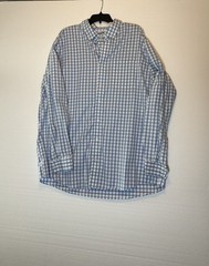 Duluth Trading Co Button Down Shirt MagnaReady Plaid Blue Men XXL Tall
