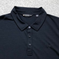 Travis Mathew Polo Shirt Mens 2XL XXL Black Golf Performance Lightweight Outdoor