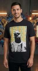 Vintage Brooklyn Mint Biggie Smalls XL Aztec Graphic T-Shirt Hip Hop