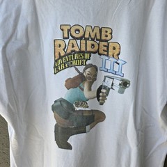 Vintage 90s Tomb Raider III promo t shirt XL Lara Croft PlayStation