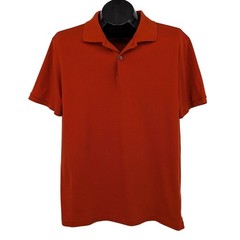 Banana Republic Luxury Touch Performance Polo Shirt Burnt Orange Normcore Large
