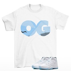 OG Legend Blue Shirt White to Match Jordan 11 Retro Legend Blue CT8012-104