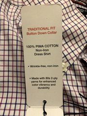 Kirkland Signature Mens Traditional Fit Dress Shirt Non-Iron Check Various Sizes