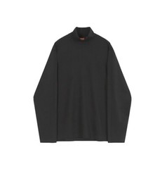 Men Bottoming Long Sleeved Tee T-Shirt Half Turtleneck Loose Crewneck Top