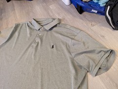 Polo Ralph Lauren Performance Polo Shirt Gray Mens XL