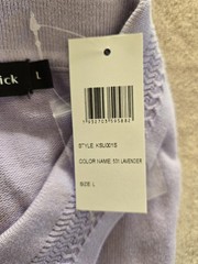 Paul Fredrick Polo Three Button Blue Lavender Large Short Sleeve Knit