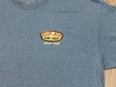 XXL 2XL Mens RON JON SURF SHOP Grand Turk Tee Shirt Top 2-Sided Woody Surfboard