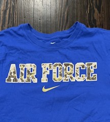 Nike Air Force Academy T Shirt Men’s Large Blue Cotton
