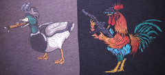 Mens Lot of 2 BLACK RIFLE COFFEE COMPANY Tactical Rooster and Duck T Shirt sz M