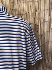 Peter Millar-Summer Comfort Mens SS 3-Button Polo-Size Large-Poly Spandex Blend