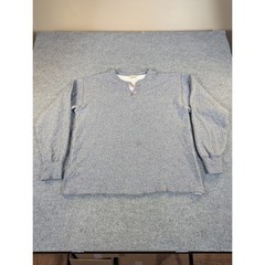 LL Bean River Driver’s Shirt Mens XXL Cotton Wool Blend Henley Made in USA #2401
