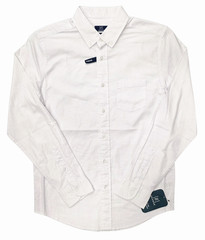 George #11902 NEW Men’s White Chambray Classic Fit Stretch Poplin Shirt