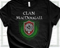 Scottish Clan MacDougall Surname Scotland Tartan and Clan Badge