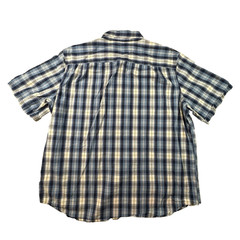 Carhartt Men’s 2XL Blue Plaid SS Relaxed Fit Button Up SEE DESCRIPTION