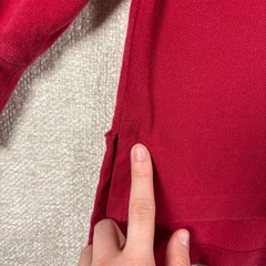 VTG Polo Ralph Lauren Mens XL Red Long Sleeve Pique Polo Shirt Blue Pony Cotton