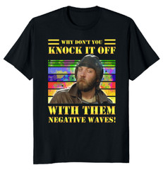 NEW LIMITED Negative waves design! Classic Funny Novelty Tee