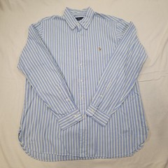 Ralph Lauren Classic Men 16.5-42 Button Up Shirt Flesh Pony Multicolor Stripe