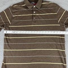 Vintage Billabong Brown Polo Shirt Striped Y2k Men’s Xl Surf Skate Preppy