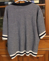 BoohooMan Shirt Men’s Large Knit Collared Button Down 100% Acrylic Black
