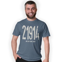 21914 Days on Planet Earth 60th Birthday Hand Printed T-Shirt Gift Size S-5XL