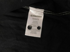 Machine Shirt Button Down Men’s XL 100% Cotton Machine Wash Pockets Snaps E114
