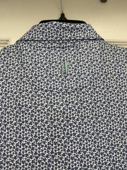 NWT XXLARGE Johnnie O Featherweight Four Leaf Polo Shirt In Lake MSRP $110