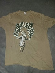 Unisex Tan XL Crew Neck Short Sleeve Cotton Knit Alice in Wonderland Graphic Tee