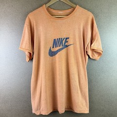 VTG 70s 80s Faded Distressed Sheer Thrashed Nike Spellout Swoosh Tee M USA Rare