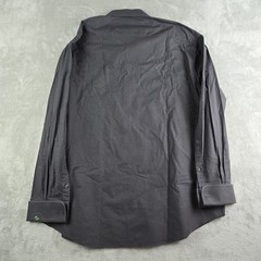 Vintage Sams Tailors Shirt Mens Black Long Sleeve Hand Tailored Dressy Business