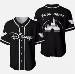 DISNEY Baseball Jersey For Mens Black