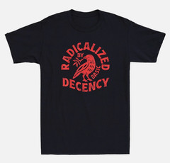 Floral Radicalized By Basic Decency Feminist Political Activist Men’s T-Shirt