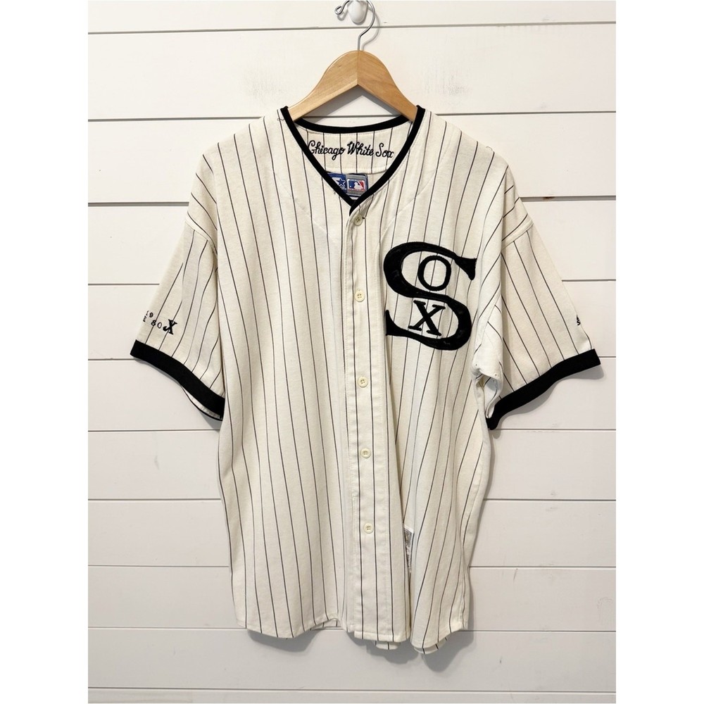 Vintage Starter Chicago White Sox pinstripe jersey from Cooperstown CollectionXL